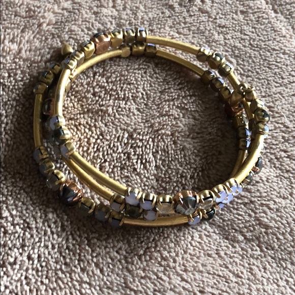 Stella and Dot Isabelle wrap bracelet. Gold. - Picture 3 of 3